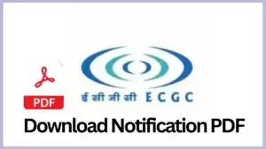 ECGC PO Recruitment 2025 Notification PDF